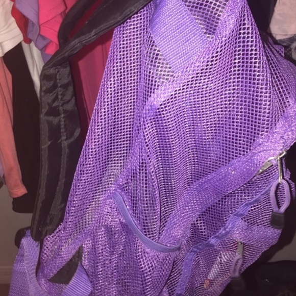 Purple mesh backpack - Picture 3 of 4